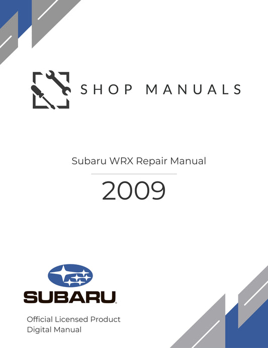2009  Subaru WRX Repair Manual