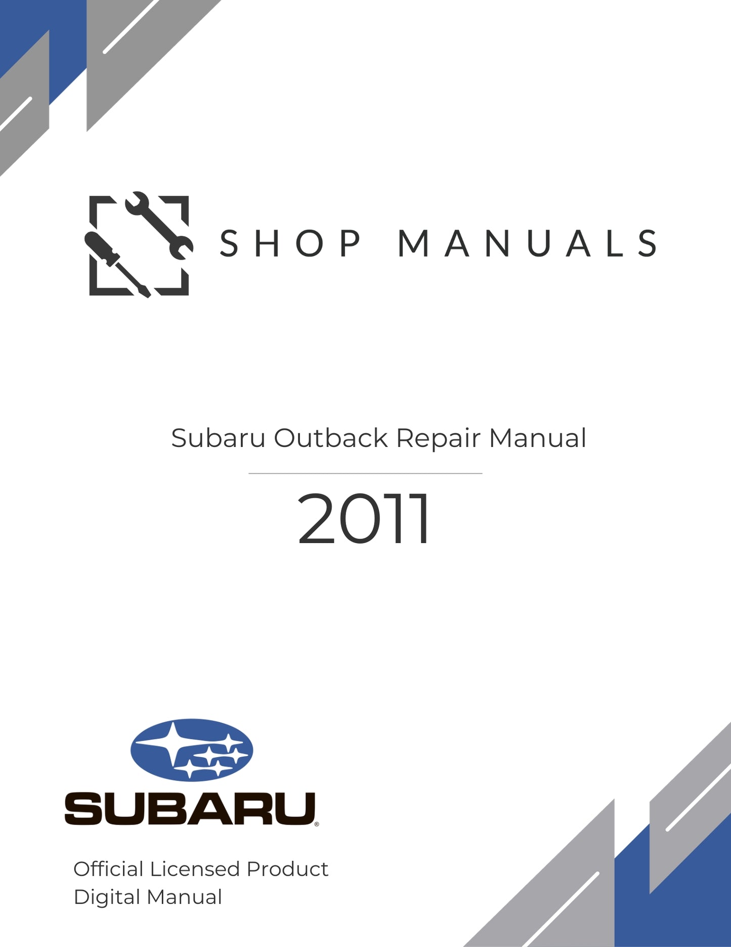 2011 Subaru Outback Repair Manual