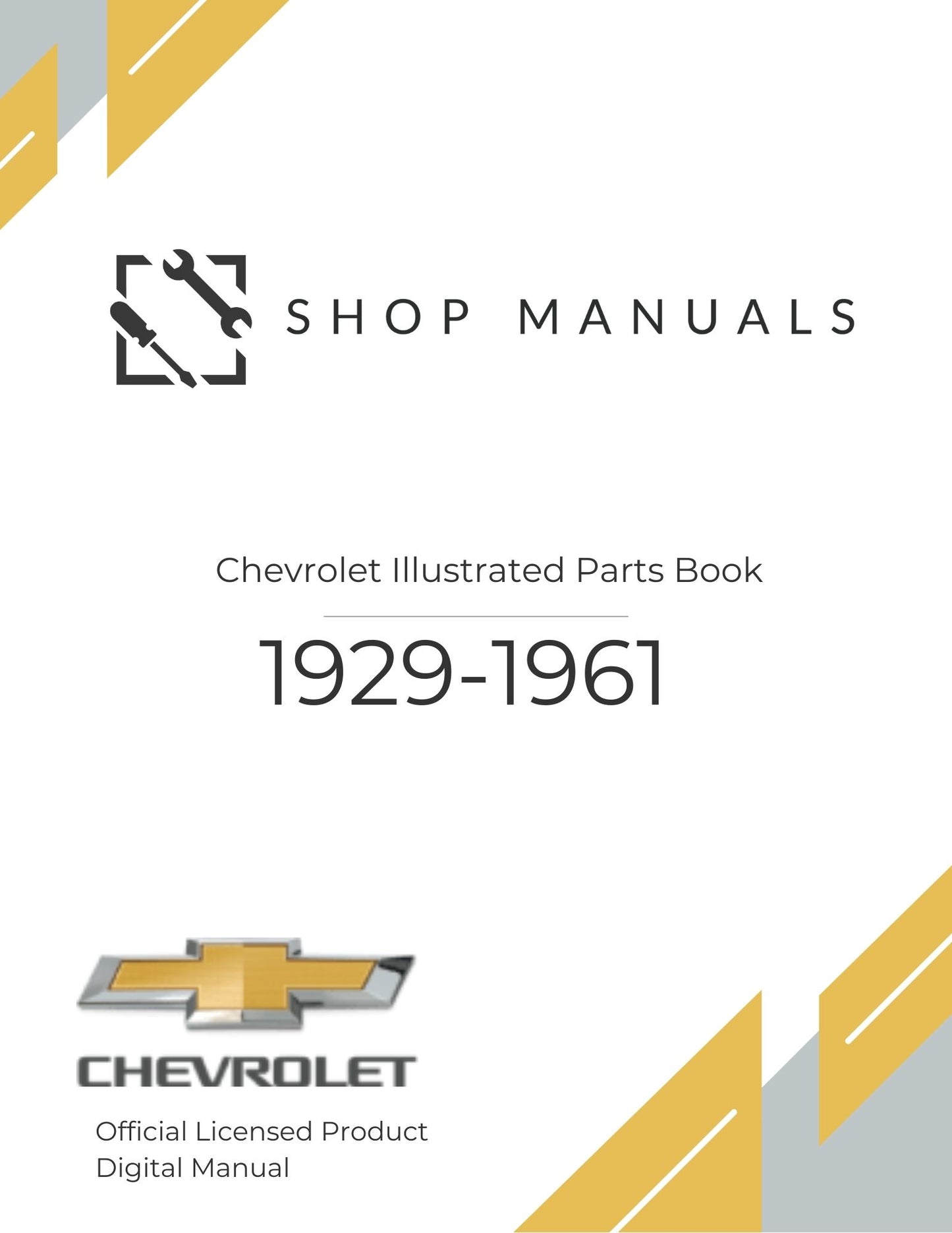 1929-1961 Chevrolet Illustrated Parts Book