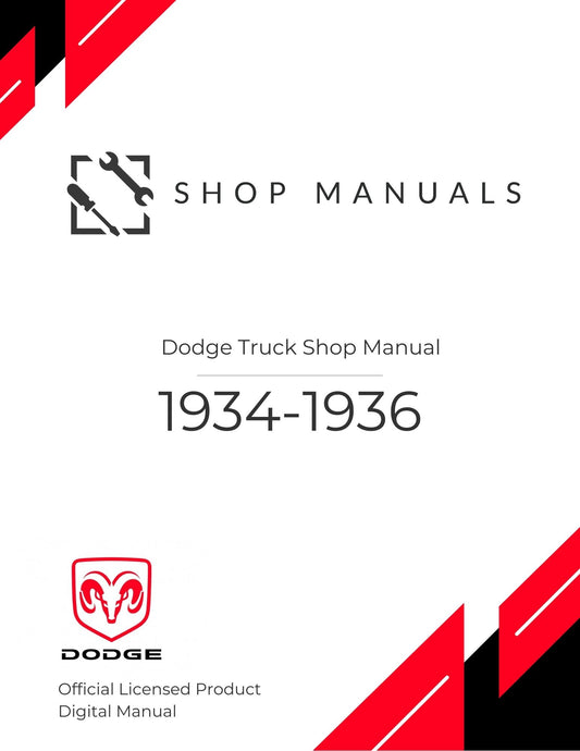 1934-1936 Dodge Truck Shop Manual