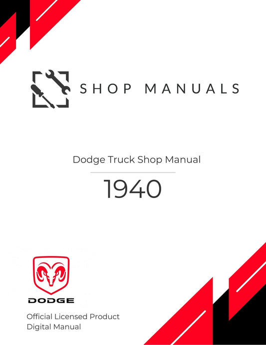 1940 Dodge Truck Shop Manual