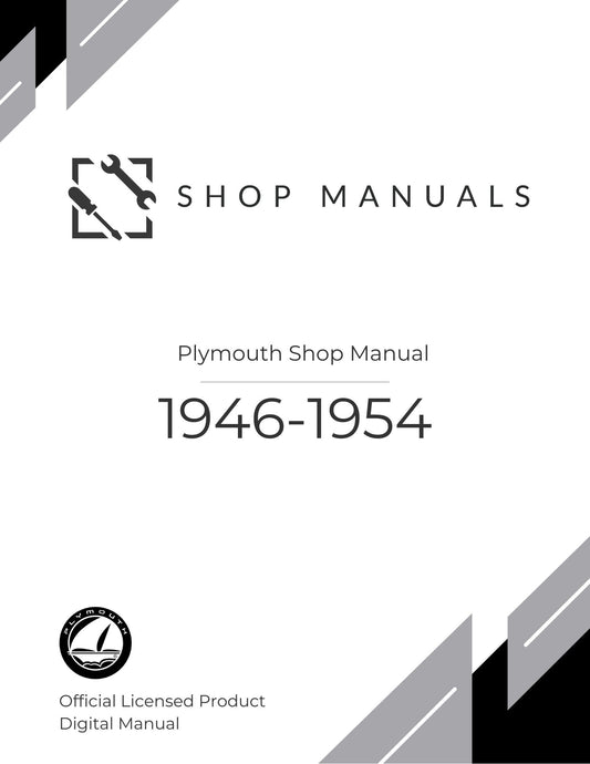 1946-1954 Plymouth Shop Manual