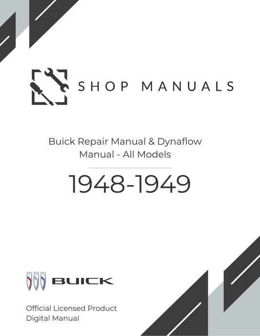 1948-1949 Buick Repair Manual & Dynaflow Manual - All Models