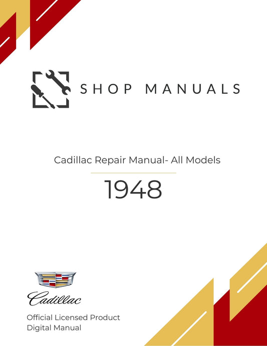 1948 Cadillac Repair Manual- All Models