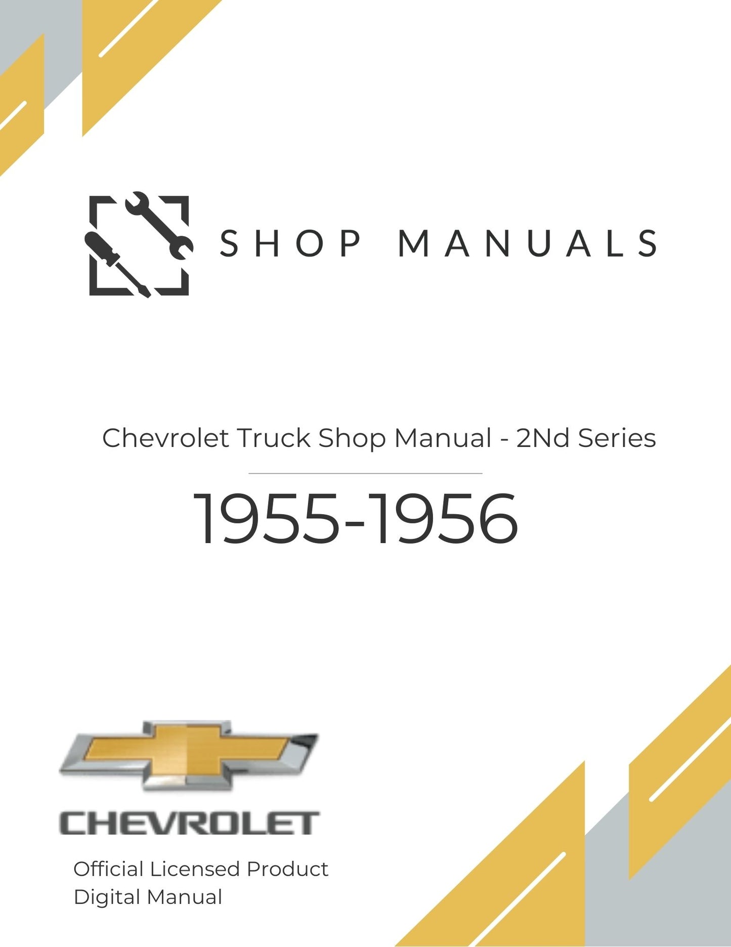 1955-1956 Chevrolet Truck Shop Manual - 2nd series