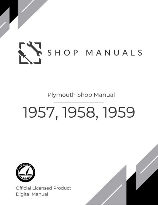 1957, 1958, 1959 Plymouth Shop Manual