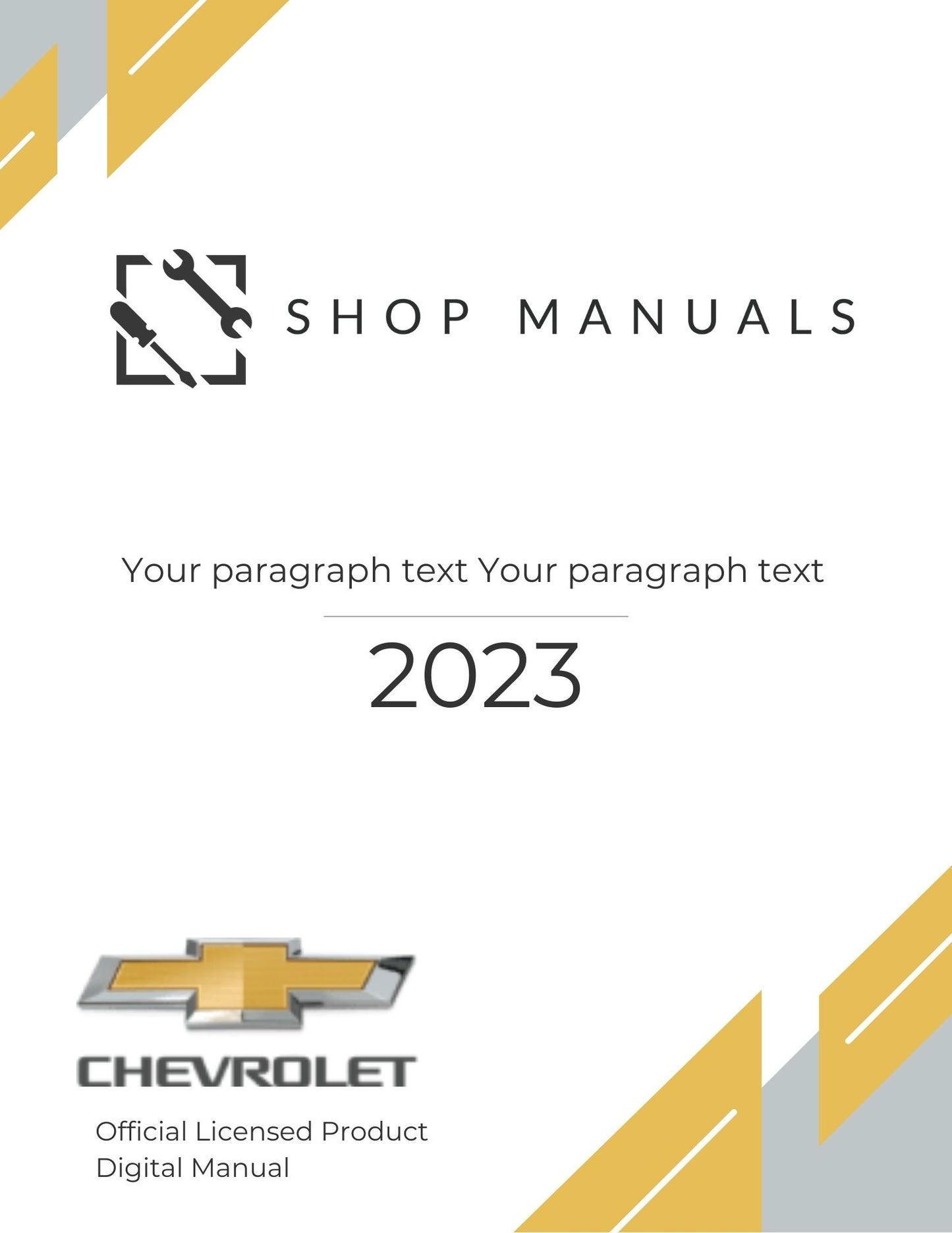 1958, 1959, 1960 Chevrolet Shop Manuals