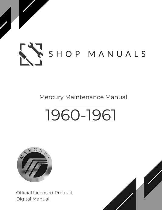 1960-1961 Mercury Maintenance Manual