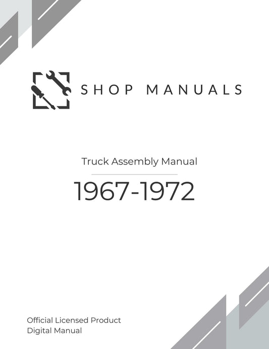 1967-1972 Truck Assembly Manual