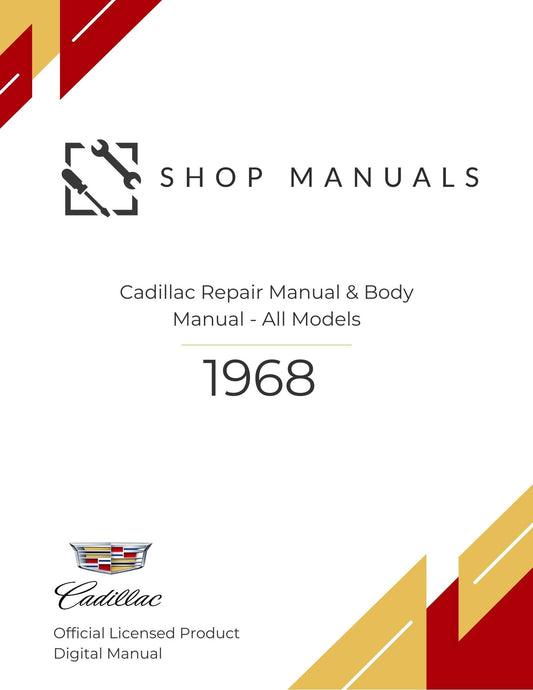 1968 Cadillac Repair Manual & Body Manual - All Models
