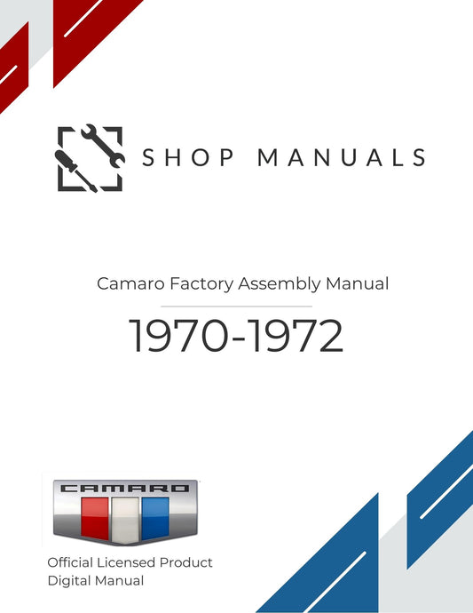 1970-1972 Camaro Factory Assembly Manual