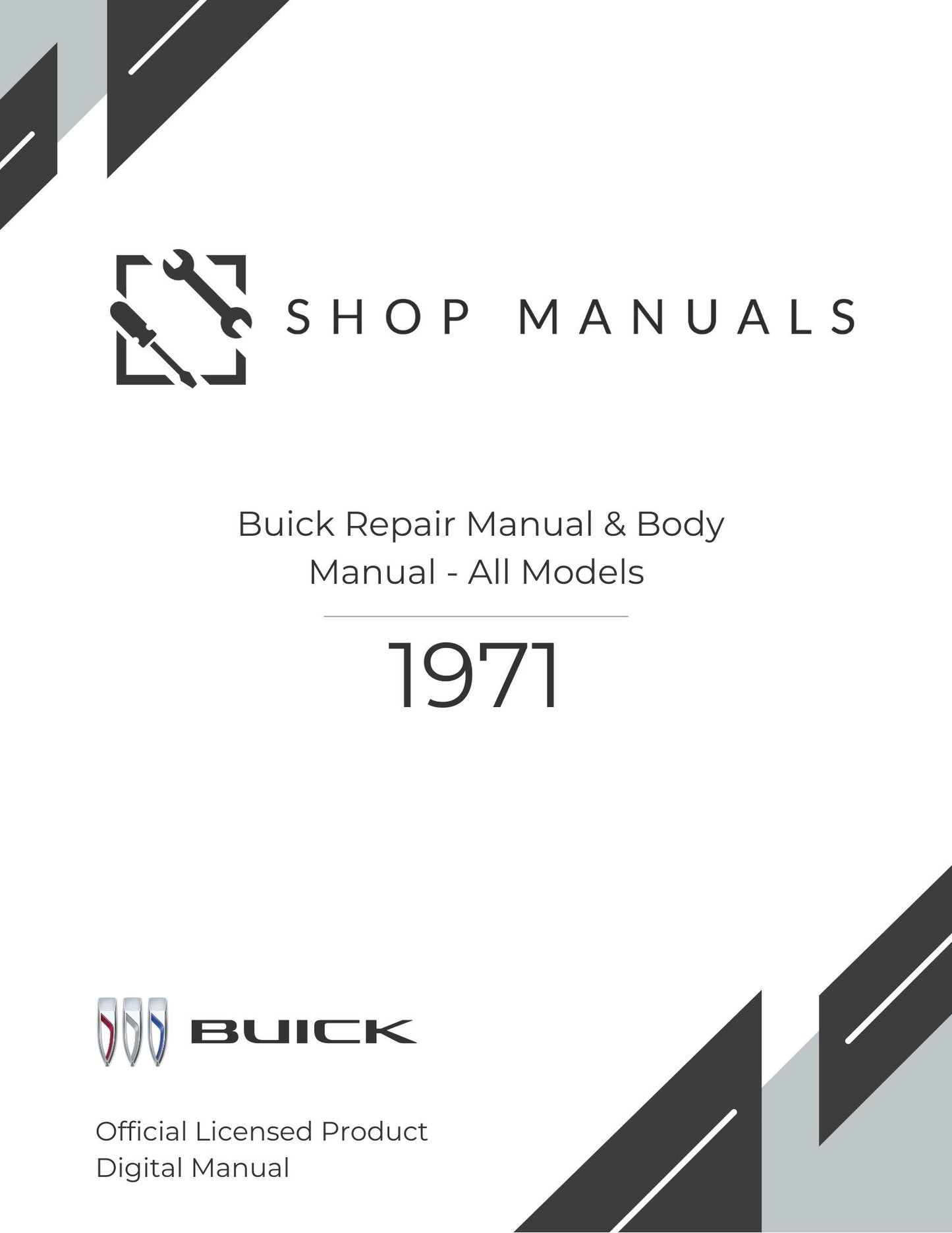 1971 Buick Repair Manual & Body Manual - All Models