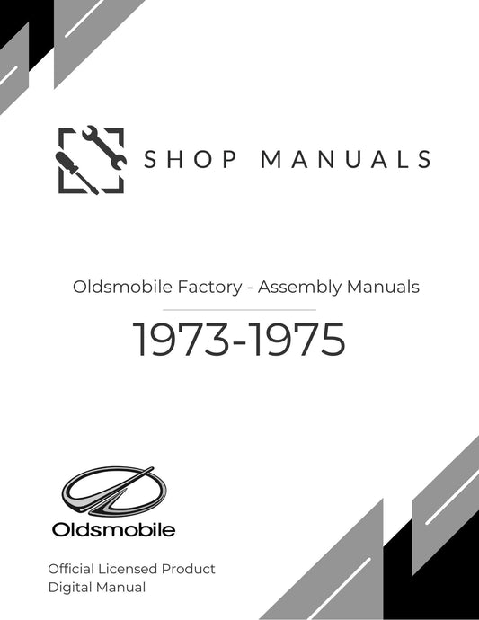 1973-1975 Oldsmobile Factory - Assembly Manuals
