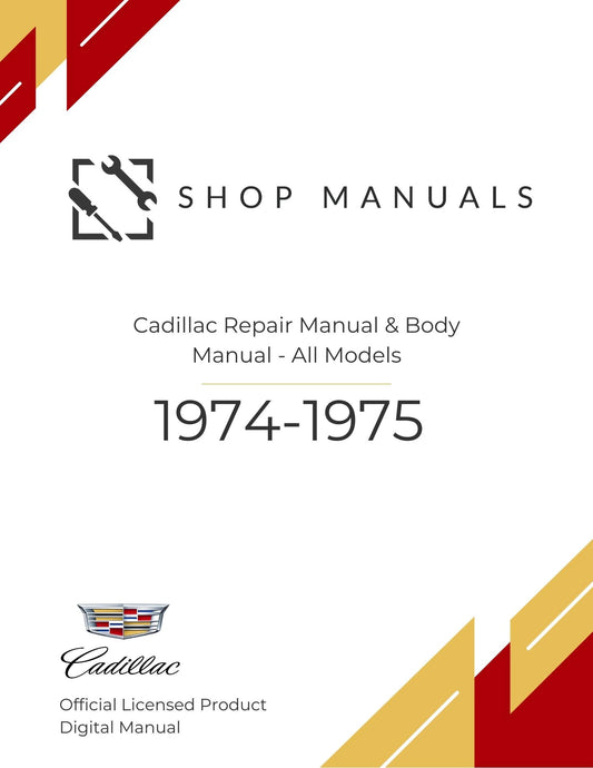 1974-1975 Cadillac Repair Manual & Body Manual - All Models