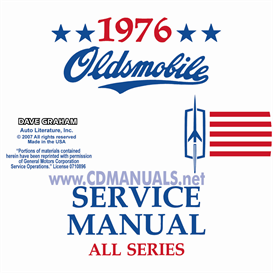 1976 Oldsmobile Shop Manual & Body Manual