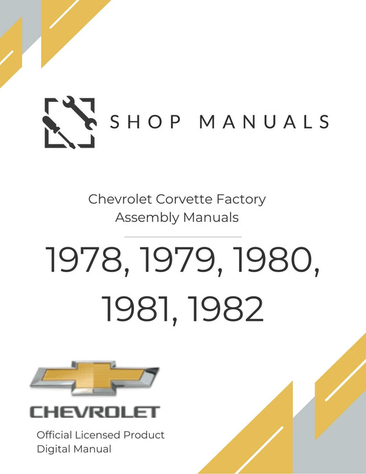 1978-1982 Chevrolet Corvette Factory Assembly Manuals