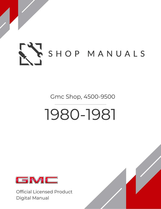 1980-1981 GMC SHOP, 4500-9500