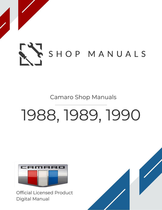 1988, 1989, 1990 Camaro Repair Manuals