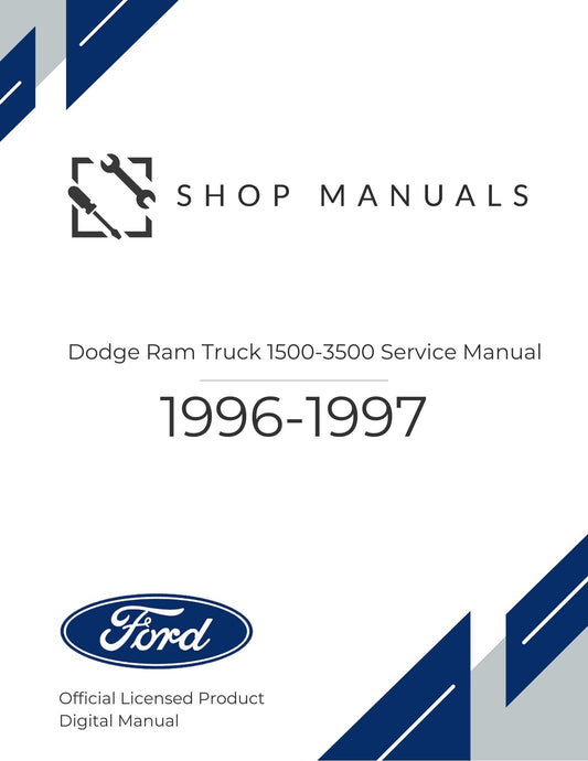 1996 Ford F-150, F-250, F-350, Service Manual