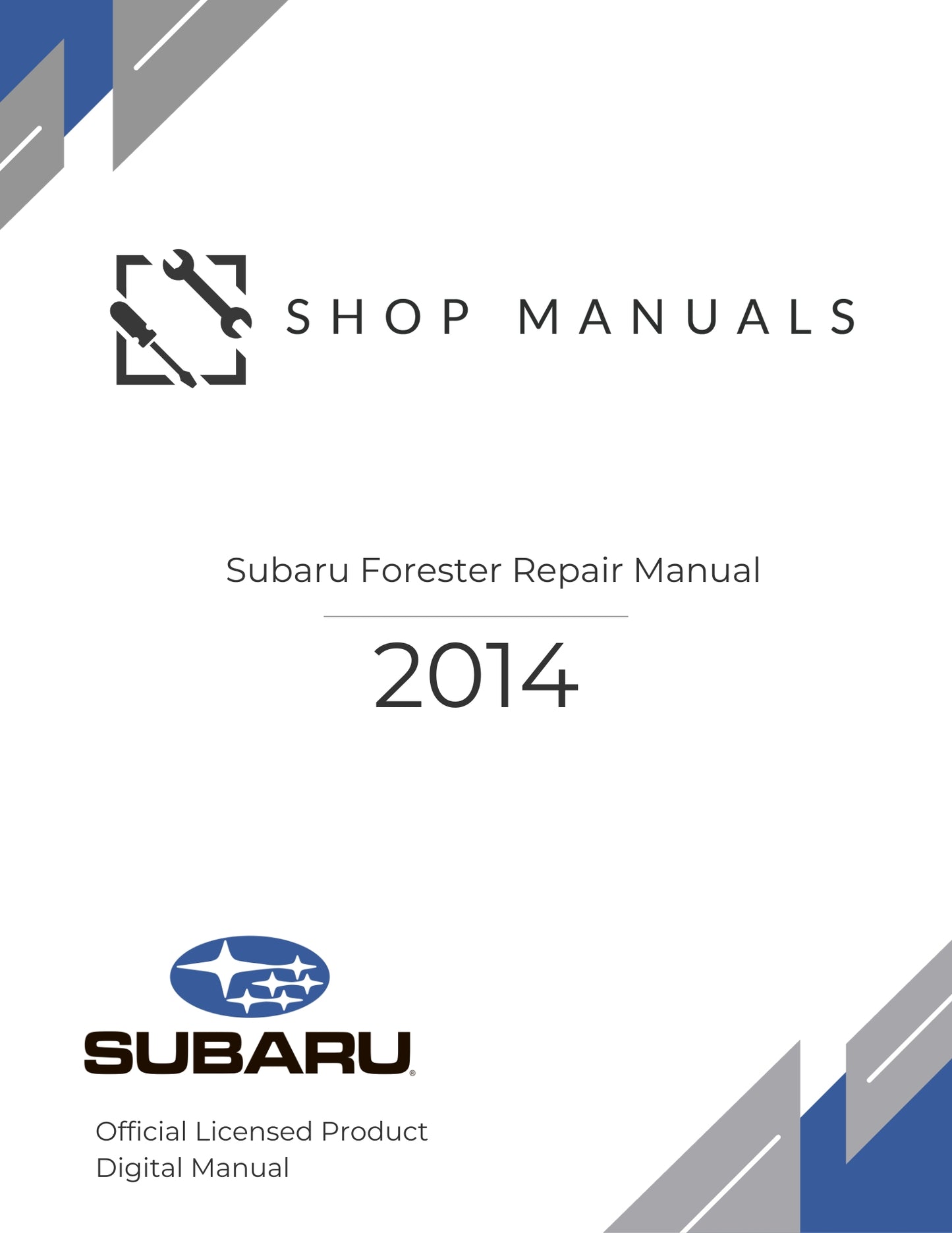 2014 Subaru Legacy Outback Repair Manual