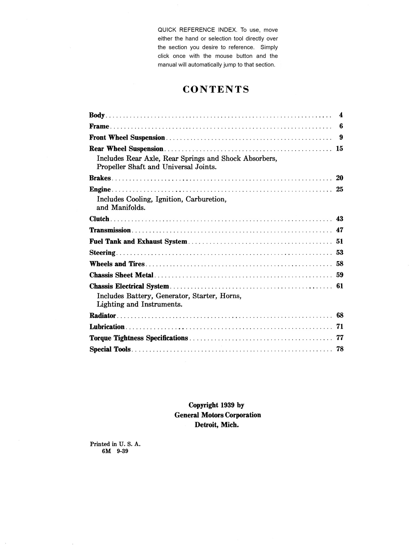 1939, 1940, 1941 Cadillac & Lasalle Repair Manual - All Models