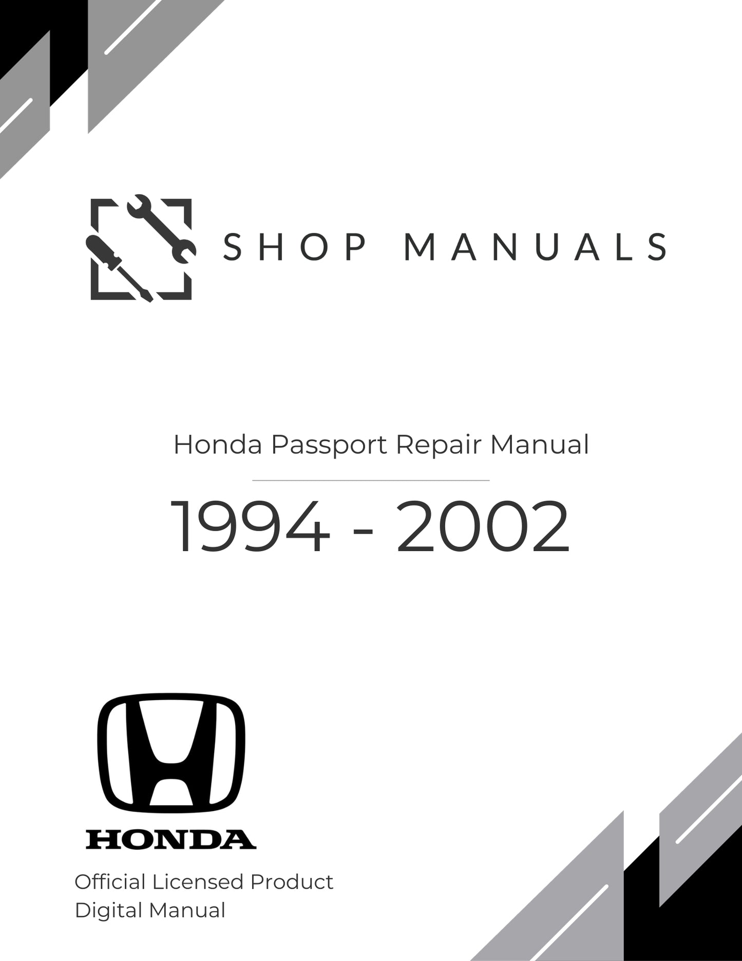 1994 - 2002 Honda Passport Repair Manual