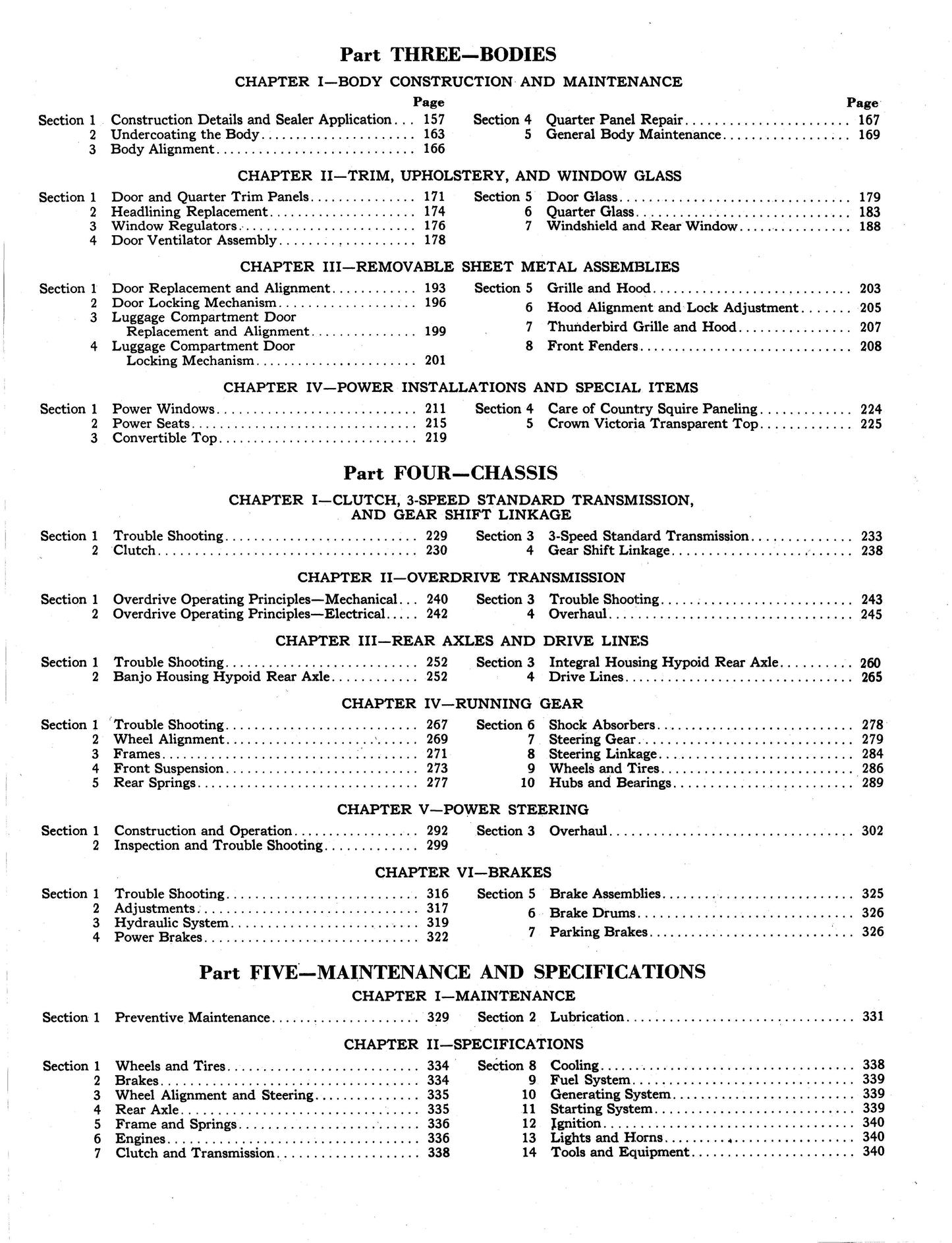 1955 Ford Shop Manual - All Models