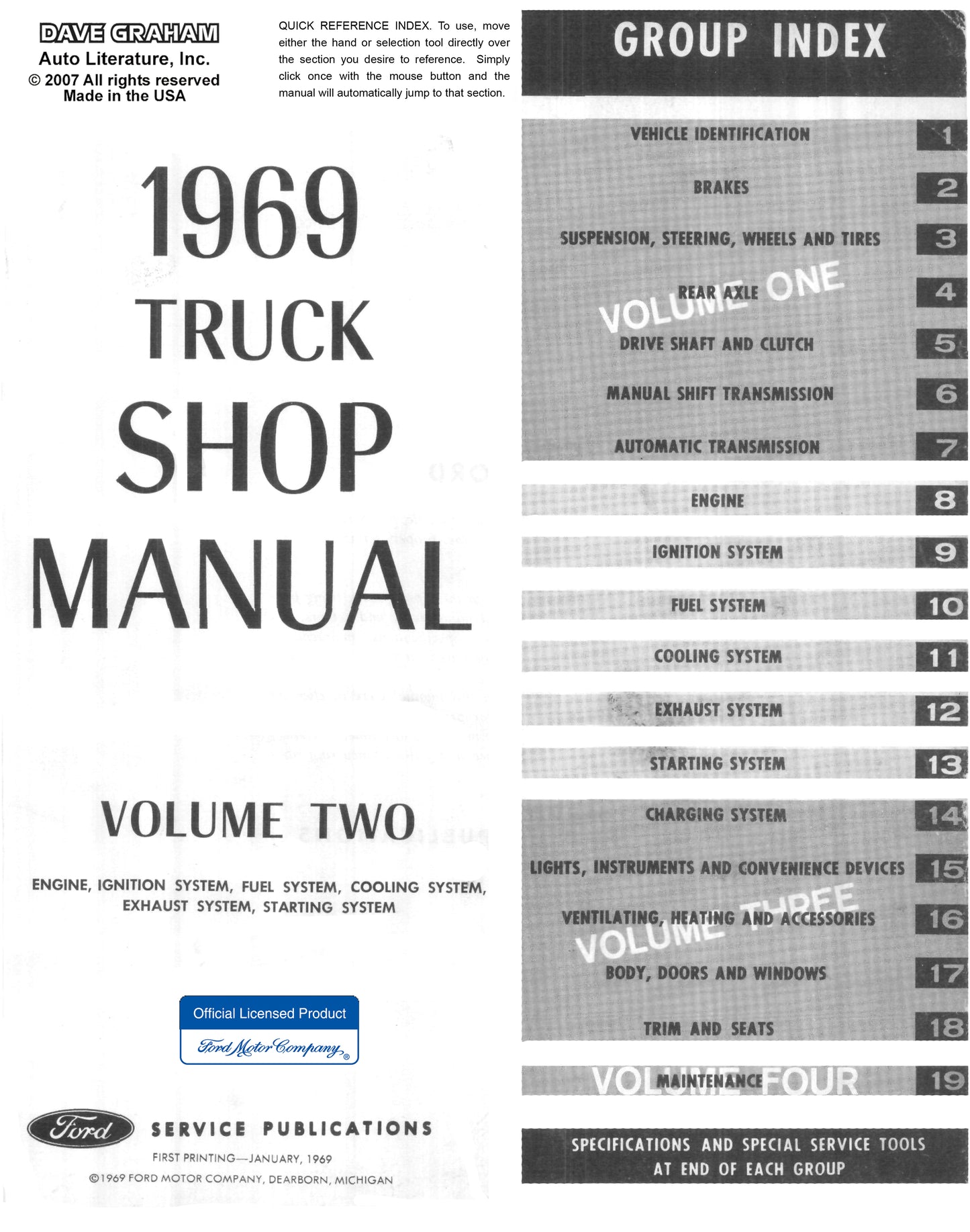 1969 Ford Truck Shop Manual