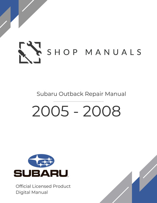 2005-2008 Subaru Forester Repair Manual